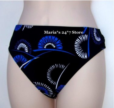 INC Black Fans Bikini Swim Suit Women's Bottom Sz 14