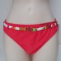 W Swim Bright Orange Bikini Suit Bottom Women's Sz Sm