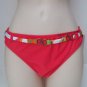 W Swim Bright Orange Bikini Suit Bottom Women's Sz Sm