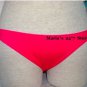 La Blanca Red Bikini Bottom Swim Suit Women's Sz 12