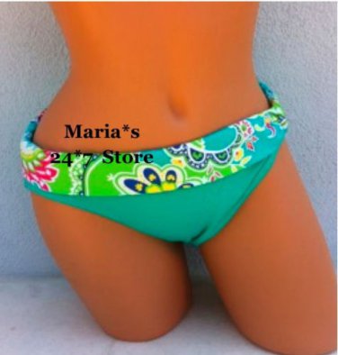 Ralph Lauren Green Bikini Bottom Swim Suit Women's Sz 8