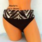 Be Creative Brown Bikini Swim Suit Women's Bottom Sz 14