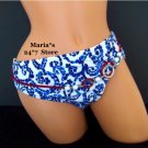 Be Creative Blue Bikini Swim Suit Women's Bottom Sz 14