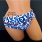 Be Creative Blue Bikini Swim Suit Women's Bottom Sz 14