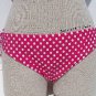 Guess Red & White Dot Bikini Bottom Swim Suit Women's Sz Lg
