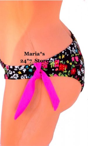 Guess Floral Bikini Bottom Swim Suit Women's Jr Sz S