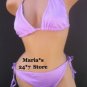 Surfside 2pc String Bikini Swim Suit Bottom Top Women's Sz M