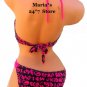 EckoRed Dineila Brazil Black & Fuchsia 1 Piece Swim Suit Women's Sz Lg