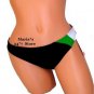 Hula Honey Floral Stripe Bottom Swim Suit Women's Sz Med