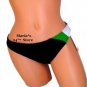 Hula Honey Floral Stripe Bottom Swim Suit Women's Sz Med