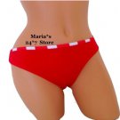 Hula Honey Red Bikini Swim Suit Bottoms Women's Sz Sm