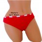 Hula Honey Red Bikini Swim Suit Bottoms Women's Sz Sm