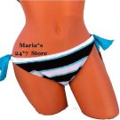 Hula Honey Stripe Bikini Swim Suit Bottom Women's Sz S, L