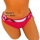 Hula Honey Pink Dot Bikini Swim Suit Bottom Women's Sz  XS, S
