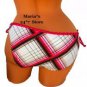 Hula Honey Plaid Bikini Women's Swim Suit Bottom Sz XS, S, M
