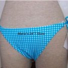 Hula Honey Check Bikini Swim Suit Bottom Women's Jr Sz Lg