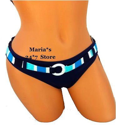 Hula Honey Navy Bikini Swim Suit Women's Jr Bottom Sz S, L