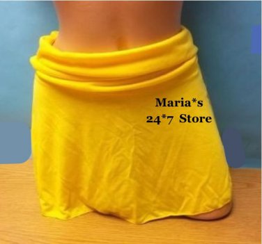 Hula Honey Bikini Yellow Skirt Cover Up Suit Women's Sz Sm