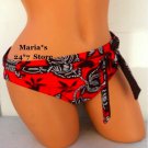 Tropical Honey Floral Bikini Swim Suit Bottoms Women's Sz 16