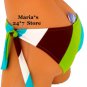 Island Soul Stripe Bikini Swim Suit Bottom Women's Jr Med