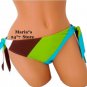 Island Soul Stripe Bikini Swim Suit Bottom Women's Jr Med