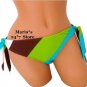 Island Soul Stripe Bikini Swim Suit Bottom Women's Jr Med