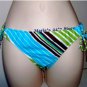 Island Soul Blue Bikini Swim Suit Bottom Women's Sz Sm