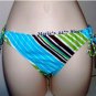 Island Soul Blue Bikini Swim Suit Bottom Women's Sz Sm