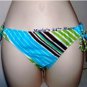Island Soul Blue Bikini Swim Suit Bottom Women's Sz Sm