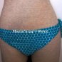 Bitten Teal Dots Bikini Swim Suit Bottom Women's Sz XL