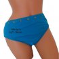 Body ID Studded Blue Bikini Swim Suit Bottom Women's Sz 14