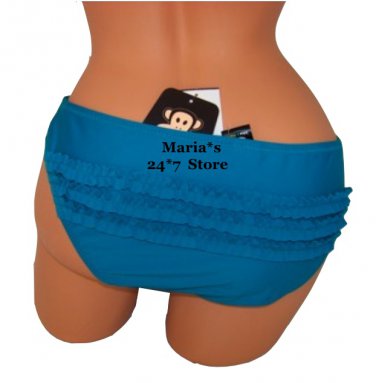 Julius Friends Ruffles Bikini Swim Suit Women's Bottom XL