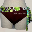 2 Bamboo Brown Bikini Bottom Swim Suit Women's Sz Lg