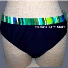 24 Ocean Navy Bikini Swim Suit Bottom Women's Sz M