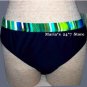 24 Ocean Navy Bikini Swim Suit Bottom Women's Sz M