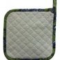 Williams Sonoma Toile Green Floral Pot Holder Oven Mitt