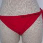 Split Red Bikini Bottom Swim Suit Women's Sz Large