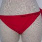 Split Red Bikini Bottom Swim Suit Women's Sz Large