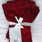 Williams Sonoma 4 Fete Red Napkins