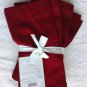 Williams Sonoma 4 Fete Red Napkins