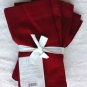 Williams Sonoma 4 Fete Red Napkins