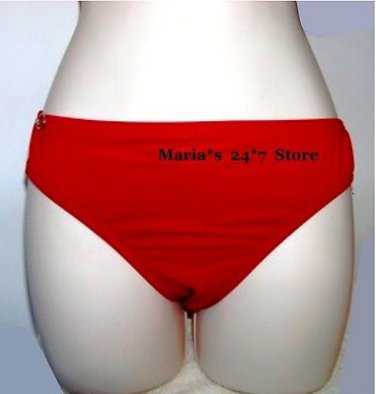 Jantzen Red Bikini Swim Bottom Suit Women's Sz 14