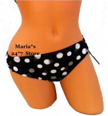 Jantzen Black Bikini Polka Dot Swim Suit Women's Jr 8
