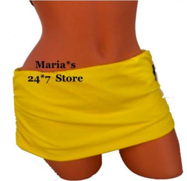 Jantzen Yellow Bikini Swim Suit Bottom Women Sz 12