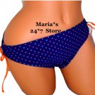 Nautica Blue Bikini Swim Suit Bottom Women's Sz 8