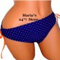 Nautica Blue Bikini Swim Suit Bottom Women's Sz 8