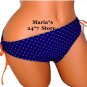 Nautica Blue Bikini Swim Suit Bottom Women's Sz 8