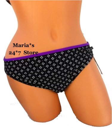 Nautica Black Bikini Swim Suit Women's Bottom Sz 12