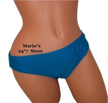 Perry Ellis Teal Bikini Swim Suit Bottom Women's Sz Med