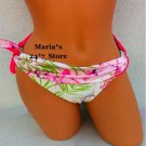Blink Floral Pink Swim Suit Bottom Women's Sz M